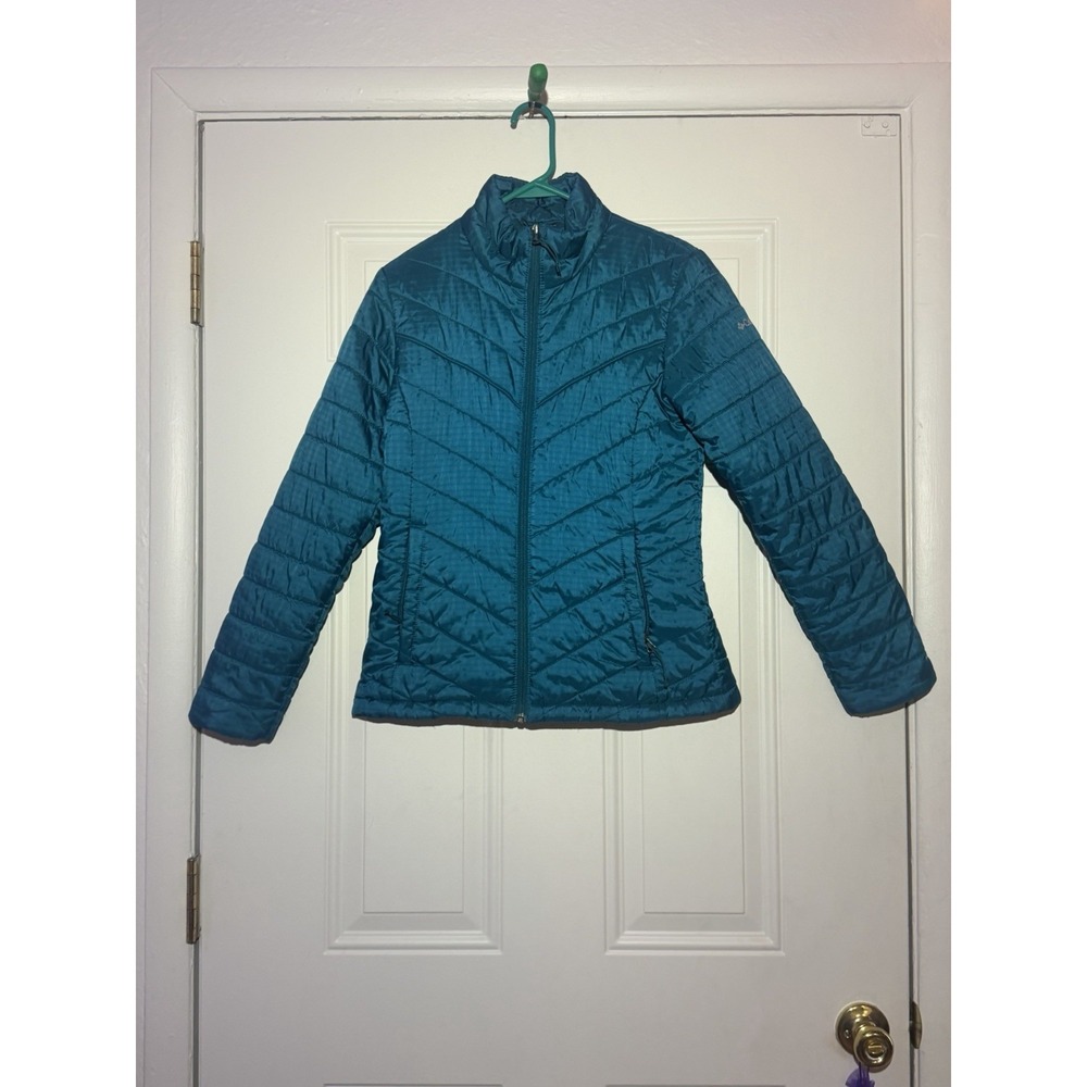 Women's Omni-Heat Insulated Puffer Jacket Light Blue Very Good condition Size S